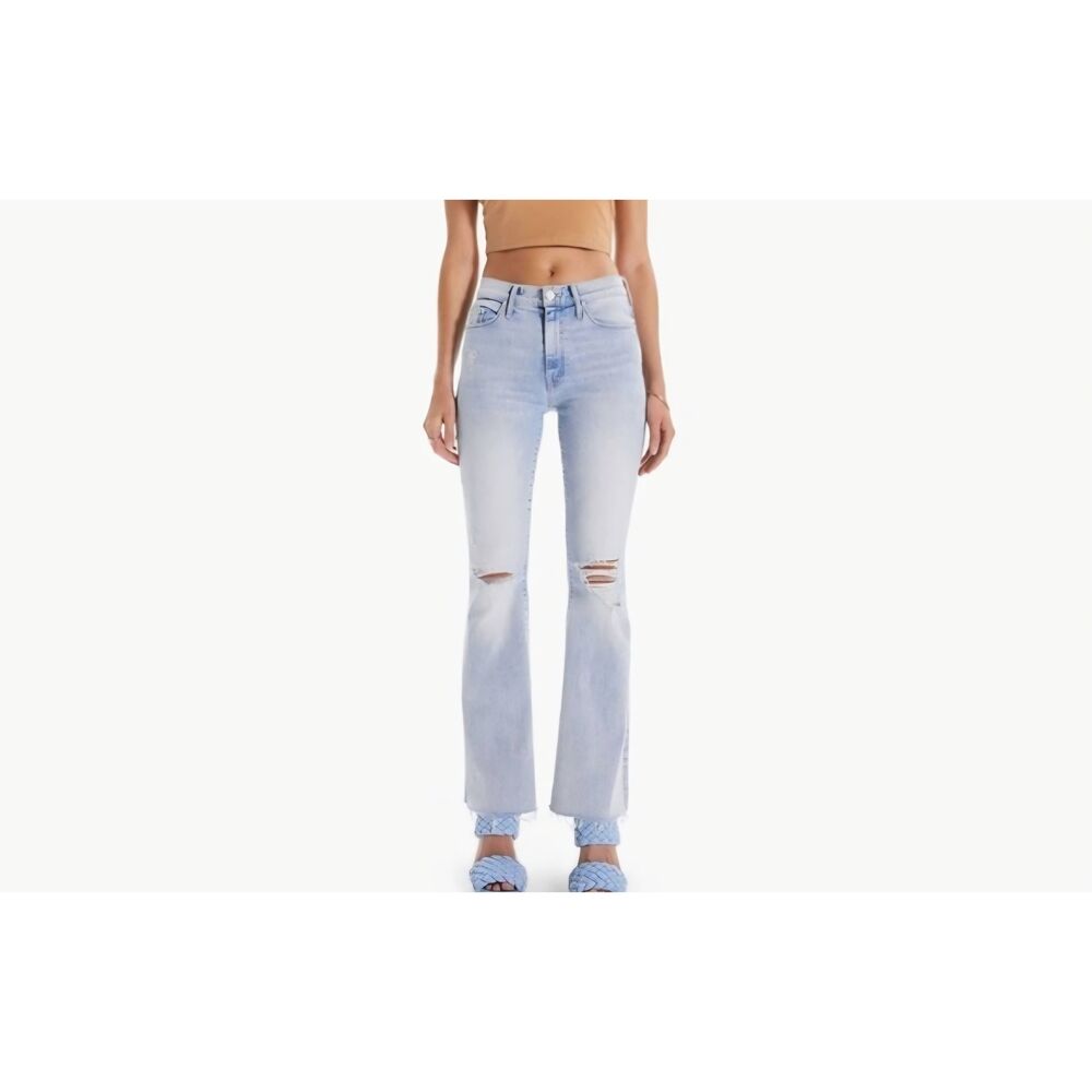 Mother The Weekender Fray in Action Shot Jeans Sz 27